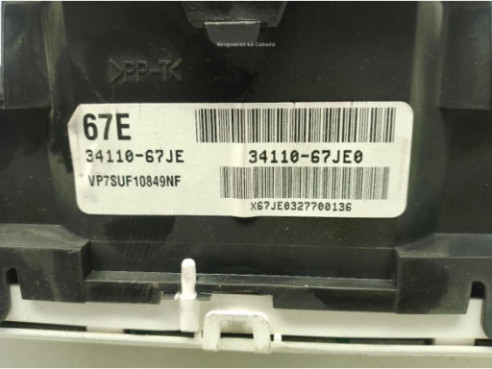 3411067JE0, CUADRO INSTRUMENTOS SUZUKI GRAND VITARA II (JT, TE, TD)|Desguaces La Cabaña