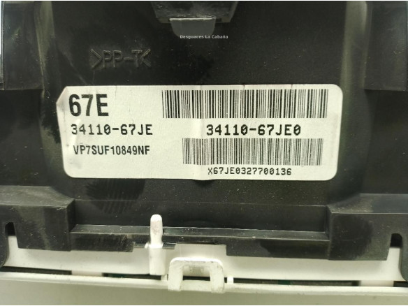 3411067JE0, CUADRO INSTRUMENTOS SUZUKI GRAND VITARA II (JT, TE, TD)|Desguaces La Cabaña