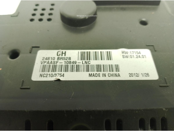 24810BR52B, CUADRO INSTRUMENTOS NISSAN QASHQAI / QASHQAI +2 I (J10, JJ10)|Desguaces La Cabaña