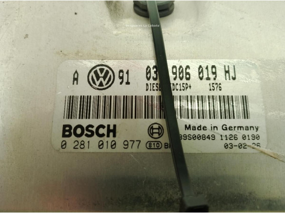 038906019HJ,0281010977, CENTRALITA MOTOR VOLKSWAGEN SinValor|Desguaces La Cabaña