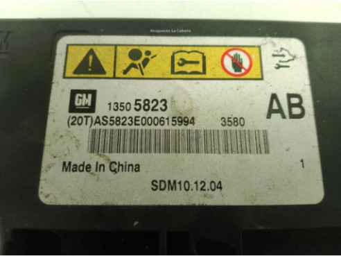 13505823 CENTRALITA AIRBAG CHEVROLET CRUZE (J300)|Desguaces La Cabaña