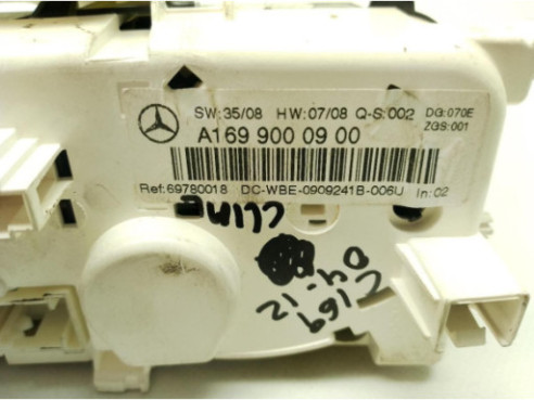 A1699000900, MANDO CLIMA MERCEDES BENZ CLASE A (W169)|Desguaces La Cabaña