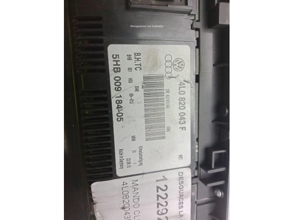 4L0820043F, MANDO CLIMA AUDI Q7 (4LB)|Desguaces La Cabaña