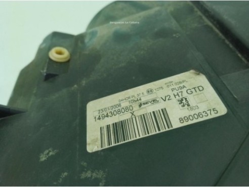 6208F1 FARO IZQUIERDO PEUGEOT 807 (E)|Desguaces La Cabaña