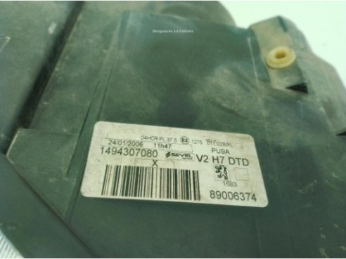 6206F1 FARO DERECHO PEUGEOT 807 (E)|Desguaces La Cabaña