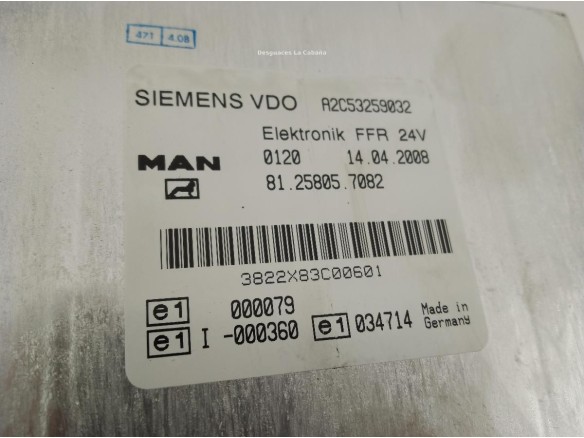81258057082 MODULO ELECTRONICO MAN TGL|Desguaces La Cabaña