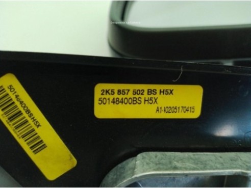 2K5857502 ESPEJO DER VW CADDY III Variant (2KB, 2KJ, 2CB, 2CJ)|Desguaces La Cabaña