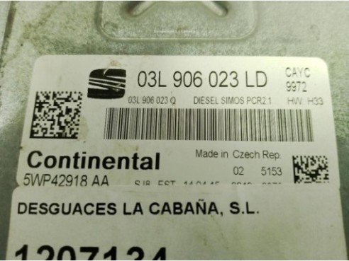 03L906023LD CENTRALITA MOTOR SEAT TOLEDO IV (KG3)|Desguaces La Cabaña
