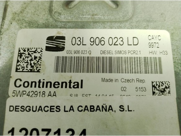 03L906023LD CENTRALITA MOTOR SEAT TOLEDO IV (KG3)|Desguaces La Cabaña