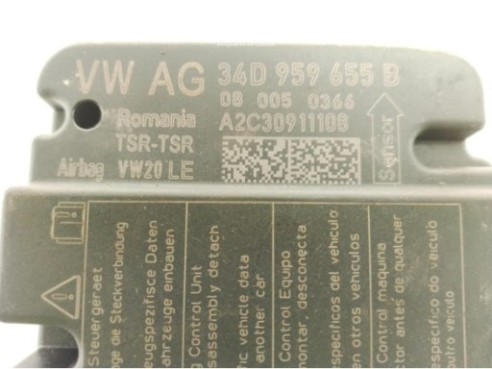 34D959655B CENTRALITA AIRBAG SEAT TOLEDO IV (KG3)|Desguaces La Cabaña