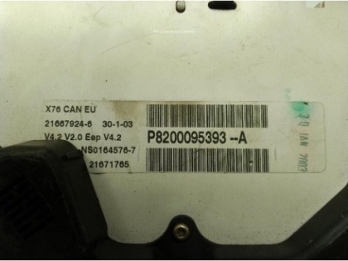 P8200095393 CUADRO INSTRUMENTOS RENAULT KANGOO (KC0/1_)|Desguaces La Cabaña