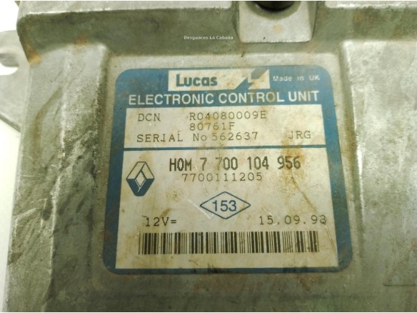 7700104956,7700111205, CENTRALITA MOTOR RENAULT CLIO II (BB_, CB_)|Desguaces La Cabaña