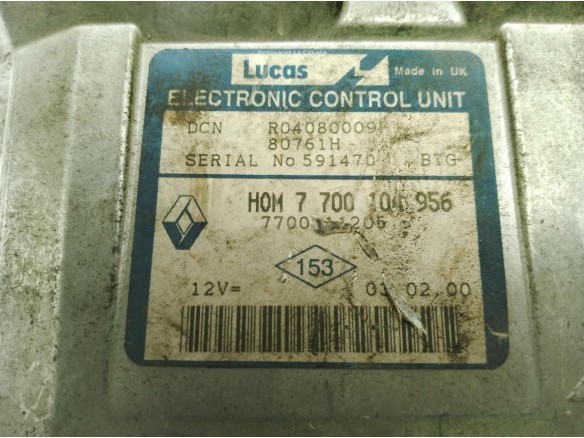 7700104956,7700111205, CENTRALITA MOTOR RENAULT CLIO II (BB_, CB_)|Desguaces La Cabaña