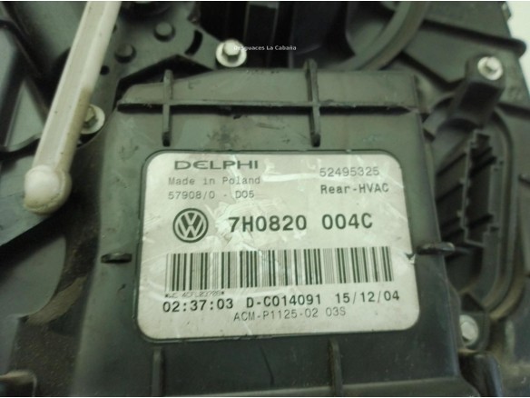 7H0820004C MOTOR CALEFACCION VW TRANSPORTER V Caja/Chasis (7JD, 7JE, 7JL, 7JY, 7JZ, 7FD, 7FE|Desguaces La Cabaña