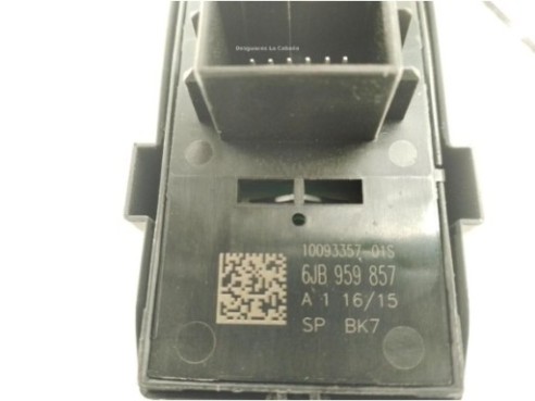 6JB959857 MANDO ELEVALUNAS PUERTA LAT DEL IZQ SEAT TOLEDO IV (KG3)|Desguaces La Cabaña