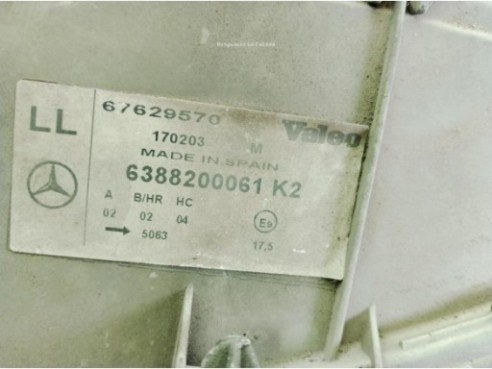 A6388200061 FARO IZQUIERDO MERCEDES BENZ CLASE V Furgón (638/2)|Desguaces La Cabaña