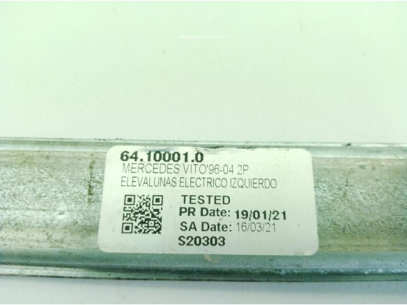 A6387200046 ELEVALUNAS PUERTA LAT DEL IZQ MERCEDES BENZ CLASE V Furgón (638/2)|Desguaces La Cabaña