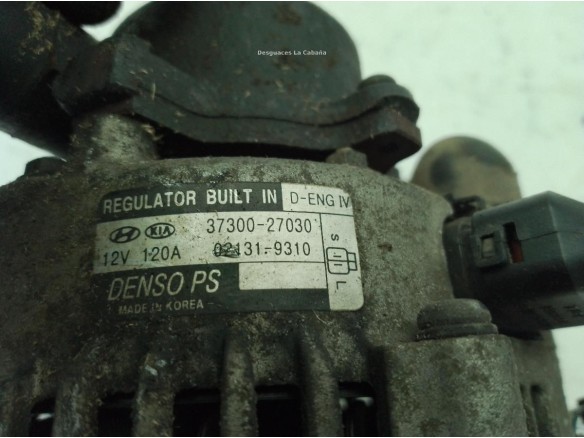 3730027013 ALTERNADOR HYUNDAI SANTA FE II Furgoneta/SUV (CM)|Desguaces La Cabaña