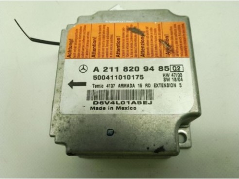 A2118209485 CENTRALITA AIRBAG MERCEDES BENZ CLS (C219)|Desguaces La Cabaña