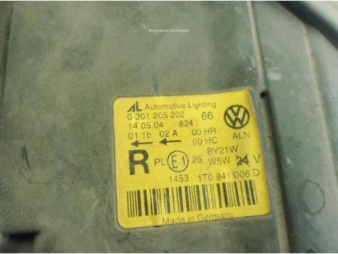 1T0941006D FARO DERECHO VW TOURAN (1T1, 1T2)|Desguaces La Cabaña