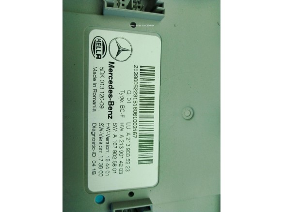 A2139005223 CENTRALITA MULTIFUNCION MERCEDES BENZ CLASE E Coupé (C238)|Desguaces La Cabaña