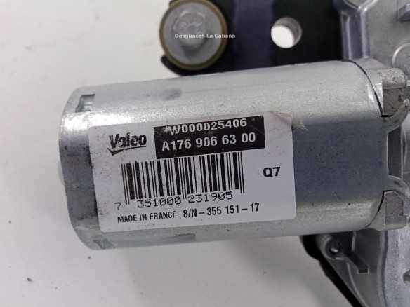 A1769066300 MOTOR LIMPIAPARABRISAS TRA MERCEDES BENZ CLASE A (W176) |Desguaces La Cabaña