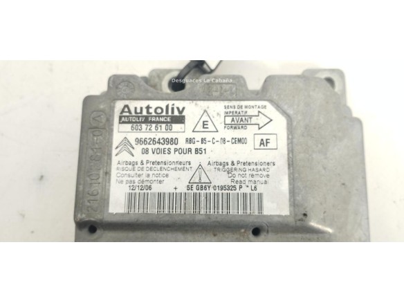 9662643980 CENTRALITA AIRBAG CITROEN C4 I (LC_) |Desguaces La Cabaña