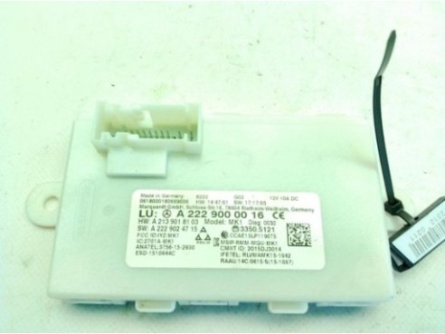 A2229000016 MODULO ELECTRONICO MERCEDES BENZ CLASE E Coupé (C238)|Desguaces La Cabaña