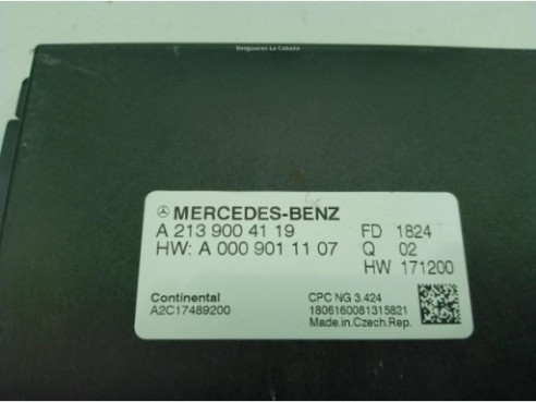 A2139004119 MODULO ELECTRONICO MERCEDES BENZ CLASE E Coupé (C238)|Desguaces La Cabaña