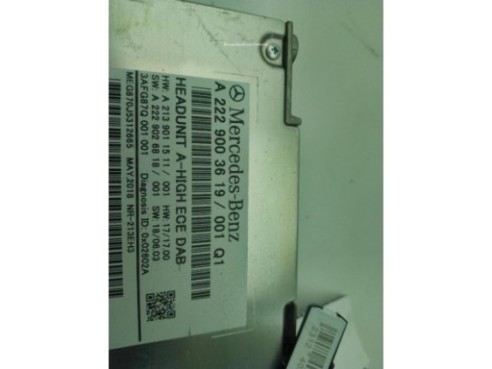 A2229003619 MODULO RADIO MERCEDES BENZ CLASE E Coupé (C238)|Desguaces La Cabaña