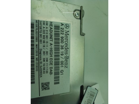 A2229003619 MODULO RADIO MERCEDES BENZ CLASE E Coupé (C238)|Desguaces La Cabaña