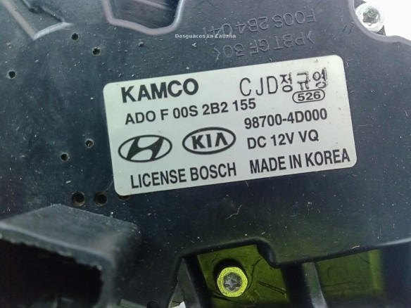 MOTOR LIMPIAPARABRISAS TRA KIA CARNIVAL / GRAND CARNIVAL III (VQ) |Desguaces La Cabaña