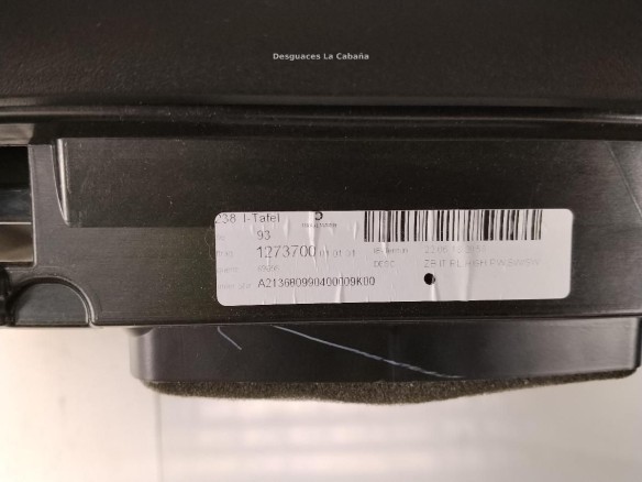  A2136809904 SALPICADERO MERCEDES BENZ CLASE E Coupé (C238)|Desguaces La Cabaña