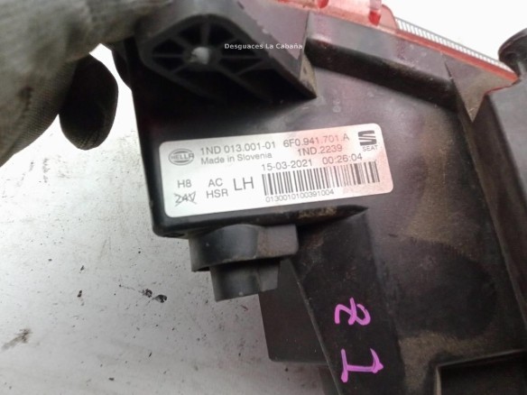 6F0941701A NIEBLA DEL IZQ SEAT IBIZA V (KJ1)|Desguaces La Cabaña