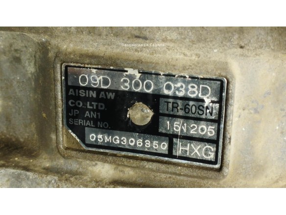 HXG CAJA CAMBIOS VW TOUAREG (7LA, 7L6, 7L7)|Desguaces La Cabaña