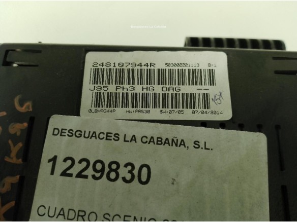 248107944R, CUADRO INSTRUMENTOS RENAULT SCÉNIC III (JZ0/1_)|Desguaces La Cabaña