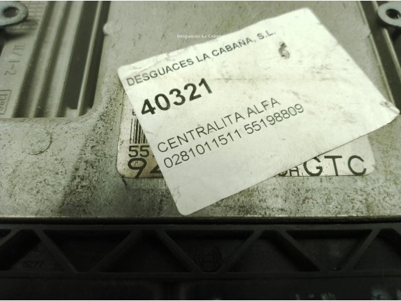 0281011511,55198809, CENTRALITA MOTOR ALFA ROMEO SinValor|Desguaces La Cabaña