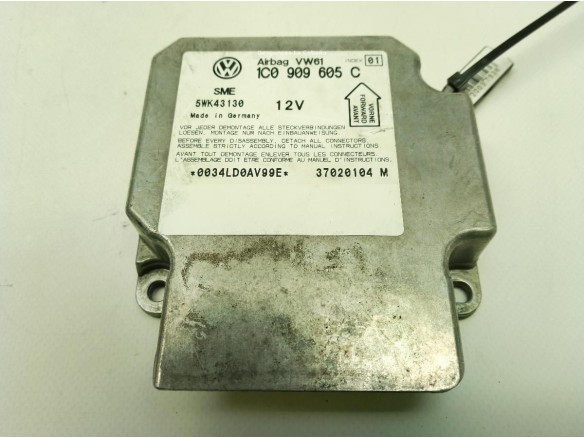 1C0909605C CENTRALITA AIRBAG VW PASSAT (3B3)|Desguaces La Cabaña