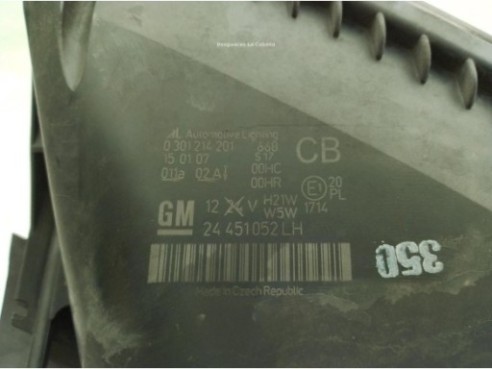 93179911 FARO IZQUIERDO OPEL ZAFIRA B (A05)|Desguaces La Cabaña