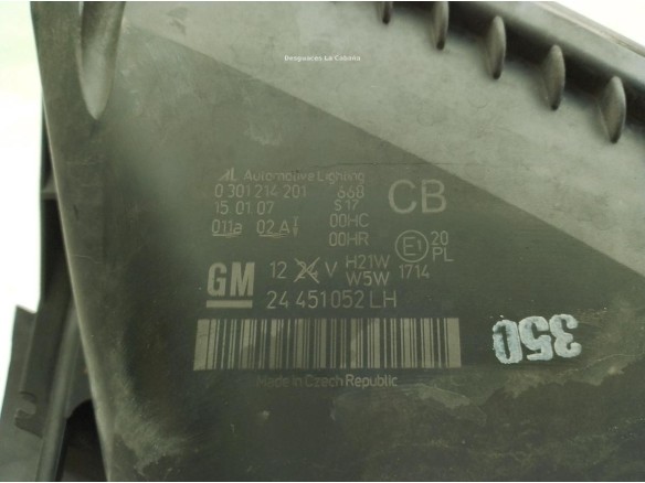 93179911 FARO IZQUIERDO OPEL ZAFIRA B (A05)|Desguaces La Cabaña