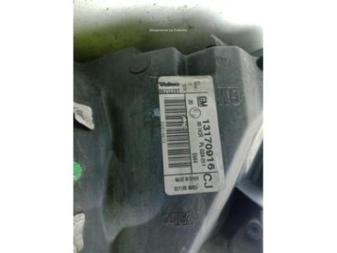 93192378 FARO DERECHO OPEL VECTRA C GTS (Z02)|Desguaces La Cabaña
