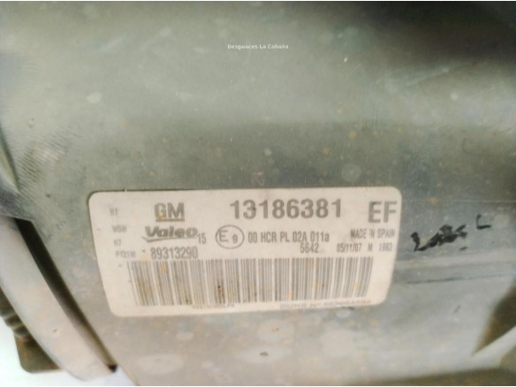 13186381 FARO IZQUIERDO OPEL CORSA D (S07)|Desguaces La Cabaña