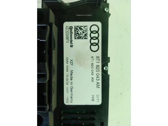 8T1820043AM MANDO CLIMA AUDI Q5 (8RB)|Desguaces La Cabaña