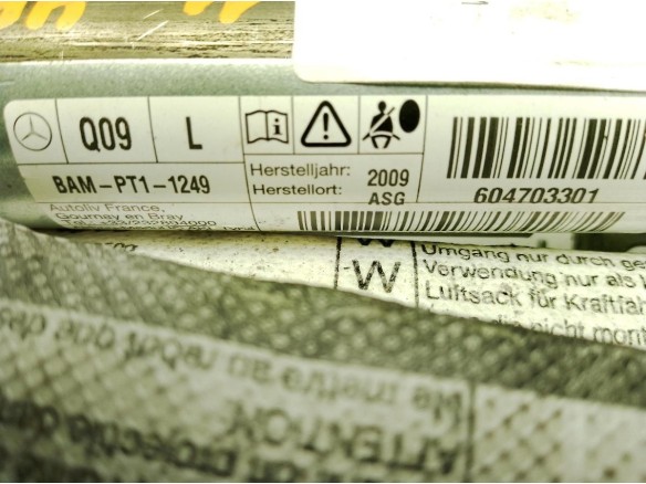 AIRBAG CORTINA IZQ MERCEDES BENZ CLASE C T-Model (S204)|Desguaces La Cabaña