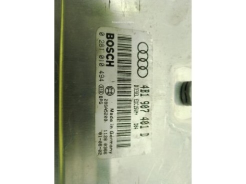 4B1907401D,0281010494, CENTRALITA MOTOR AUDI A6 (4B2, C5)|Desguaces La Cabaña