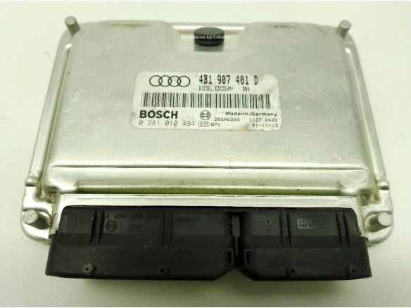 4B1907401D,0281010494, CENTRALITA MOTOR AUDI A6 (4B2, C5)|Desguaces La Cabaña
