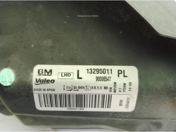 95510689, 13295011 FARO IZQUIERDO OPEL CORSA D (S07)|Desguaces La Cabaña
