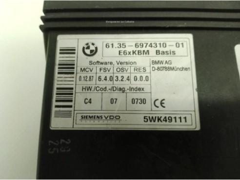 6135697431001 CENTRALITA MOTOR BMW 6 (E63)|Desguaces La Cabaña