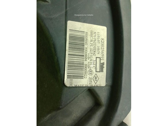 260107401R FARO DERECHO RENAULT KANGOO (KC0/1_)|Desguaces La Cabaña