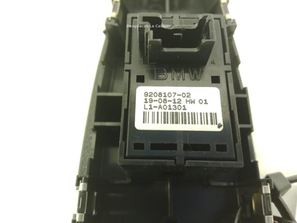 920810702 MANDO ELEVALUNAS PUERTA LAT DEL DER BMW 3 (F30, F80) |Desguaces La Cabaña